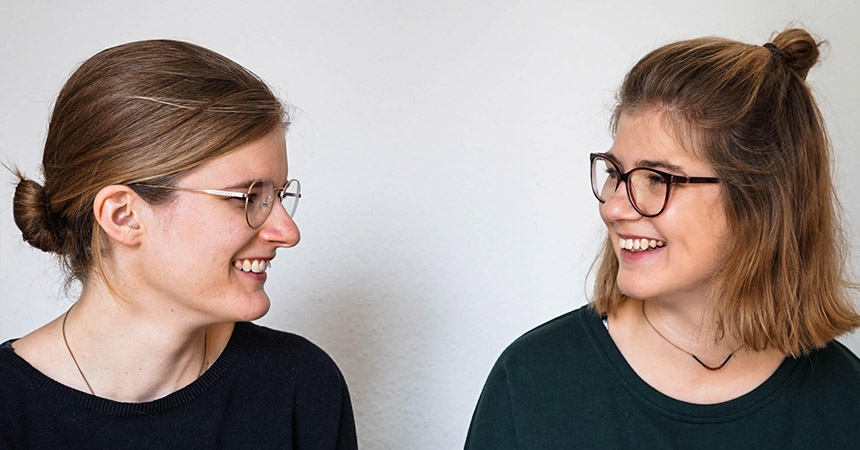 Svenja und Friederike Nordholt vom Wortkollektiv Wortkollektiv