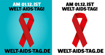 Die rote Schleife ist das Symbol des Kampfes gegen HIV und AIDS - Copyright: © Bundeszentrale für gesundheitliche Aufklärung
