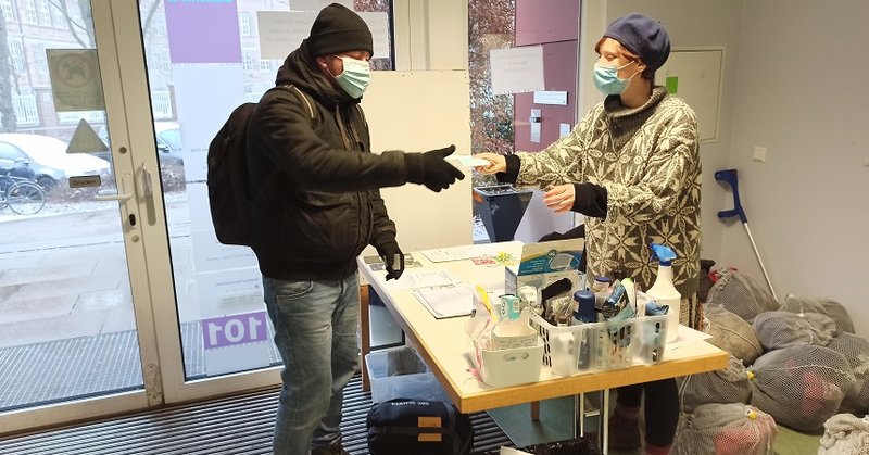 Obdachlosenhilfe Diakonie Corona Masken